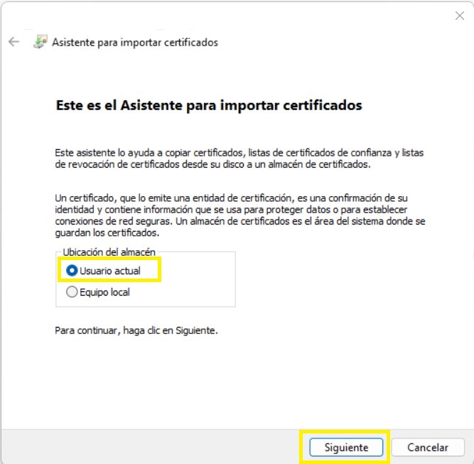 2. Al abrir el asistente de instalación, haga clic en el botón "Siguiente".